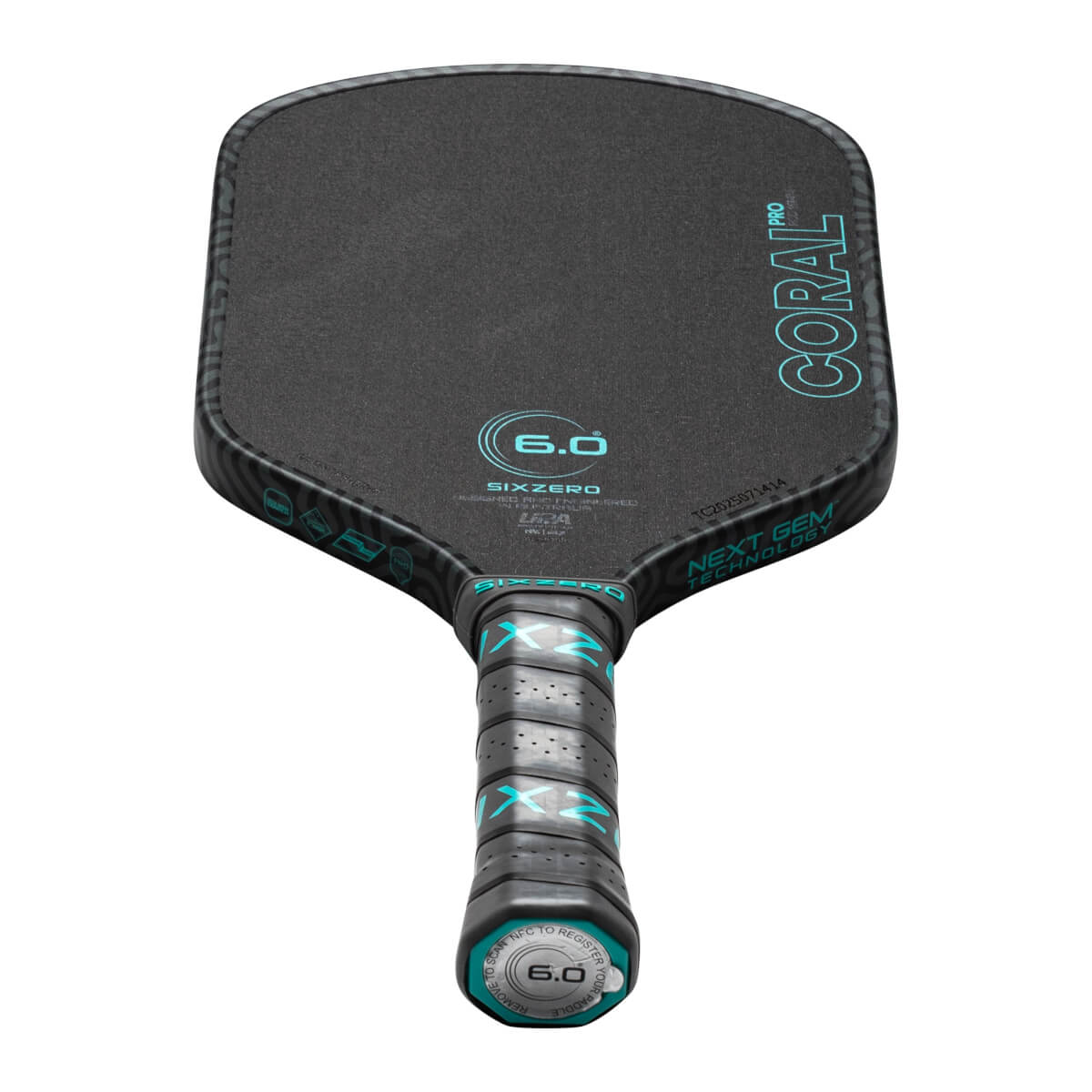 Six Zero Coral Pro Hybrid UPA-A Carbon Fiber Pickleball Paddle