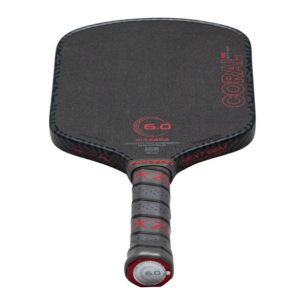 Six Zero Coral Pro Widebody UPA-A Carbon Fiber Pickleball Paddle