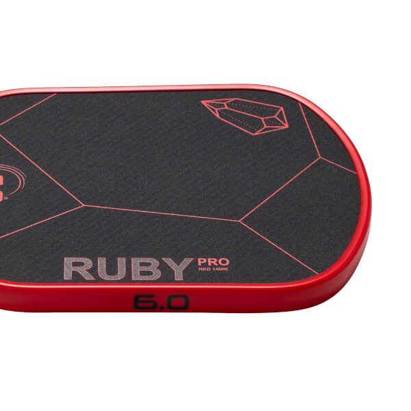 Six Zero Ruby Pro 14mm Aramid Fiber Pickleball Paddle: Image #463863