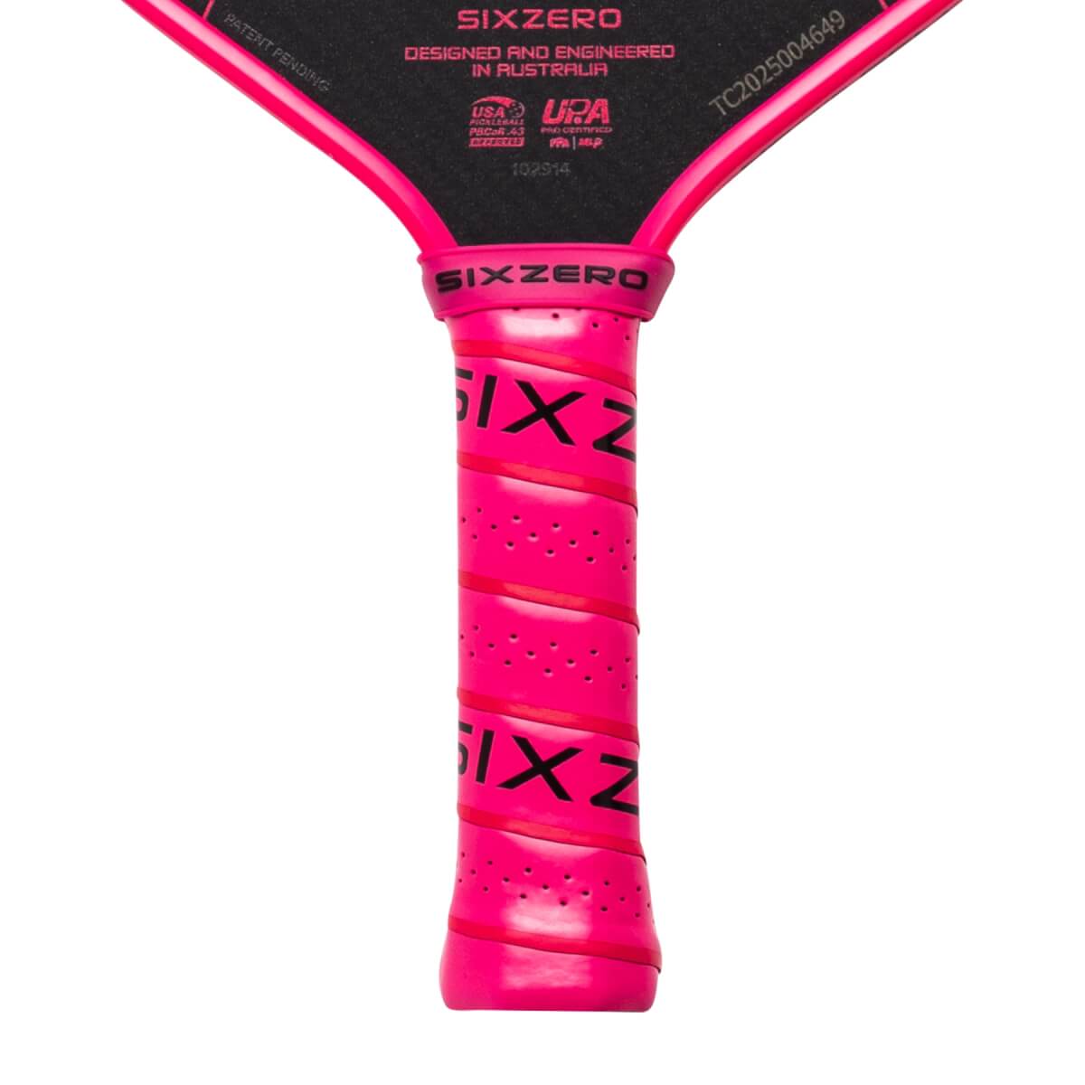 Six Zero Ruby Pro 14mm Aramid Fiber Pickleball Paddle: Image #463854