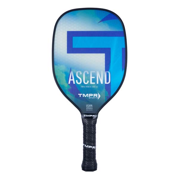 thumbnail image 2 of TMPR Ascend Pickleball Paddle - Medium Weight Blue Power Paddle 2 of 13