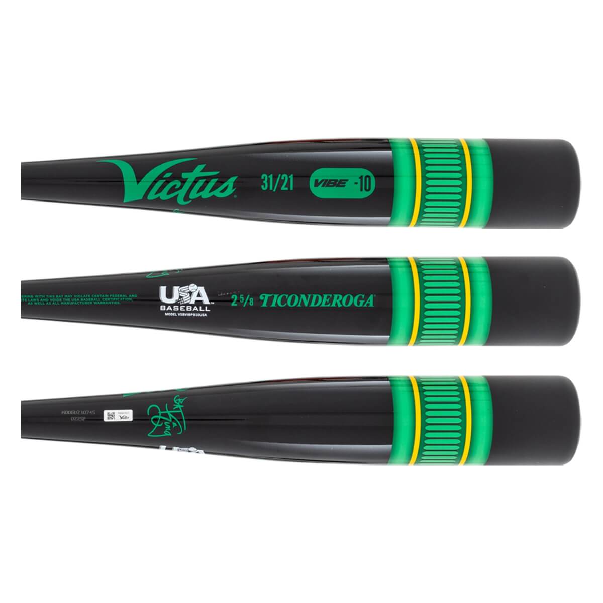 Victus Vibe Black Pencil -10 USA Baseball Bat: VSVIBPB10USA: Image #454958