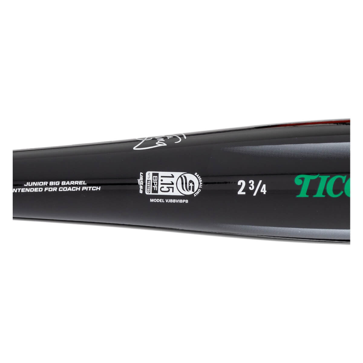 Victus Vibe Black Pencil -10 USSSA Junior Big Barrel Baseball Bat: VJBBVIBPB: Image #454944