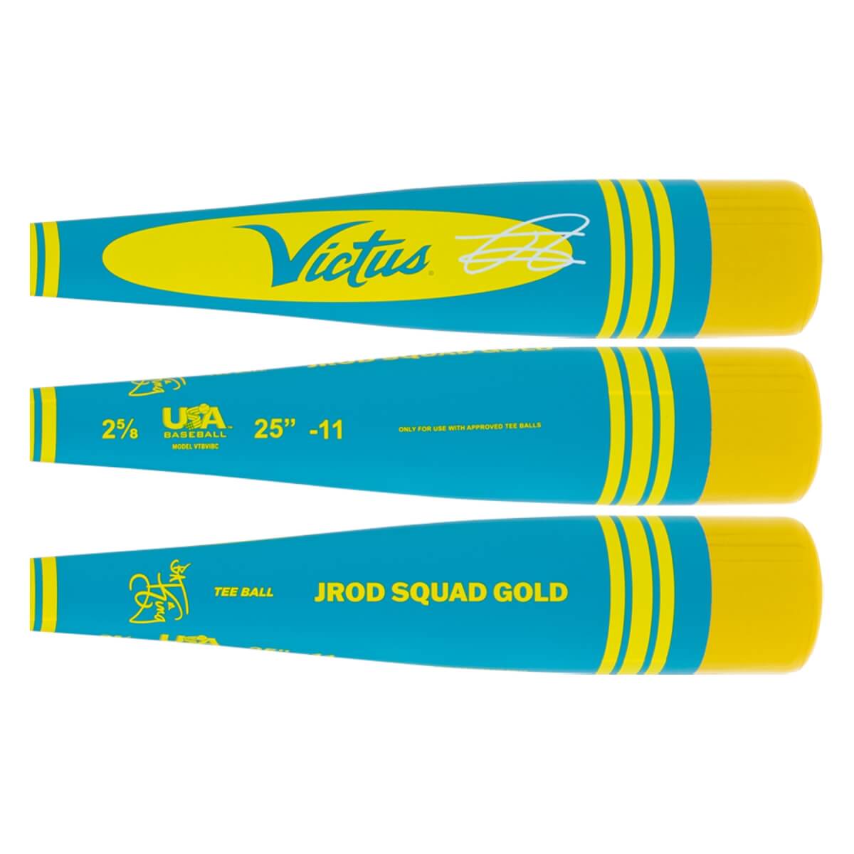 Victus Vibe JRod Squad Gold Pro-Crayon -11 Tee Ball Baseball Bat: VTBVIBC-JR: Image #456801