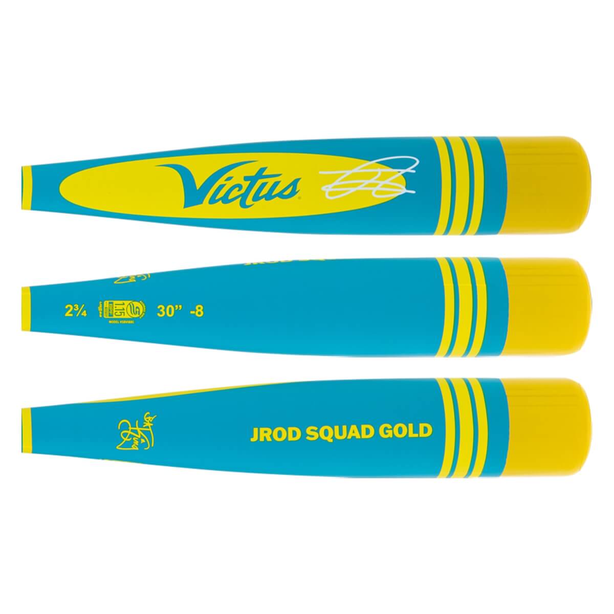 Victus Vibe JRod Squad Gold Pro-Crayon -8 USSSA Baseball Bat: VSVIB8C-JR: Image #456834