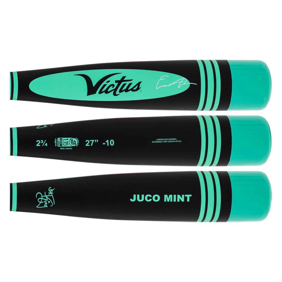 Victus Vibe Juco Mint Pro-Crayon -10 USSSA Junior Big Barrel Baseball Bat: VJBBVIBC-KJ: Image #456702