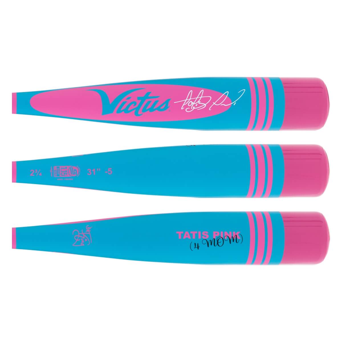 Victus Vibe Tatis Pink Pro-Crayon -5 USSSA Baseball Bat: VSVIB5C-FT: Image #456826
