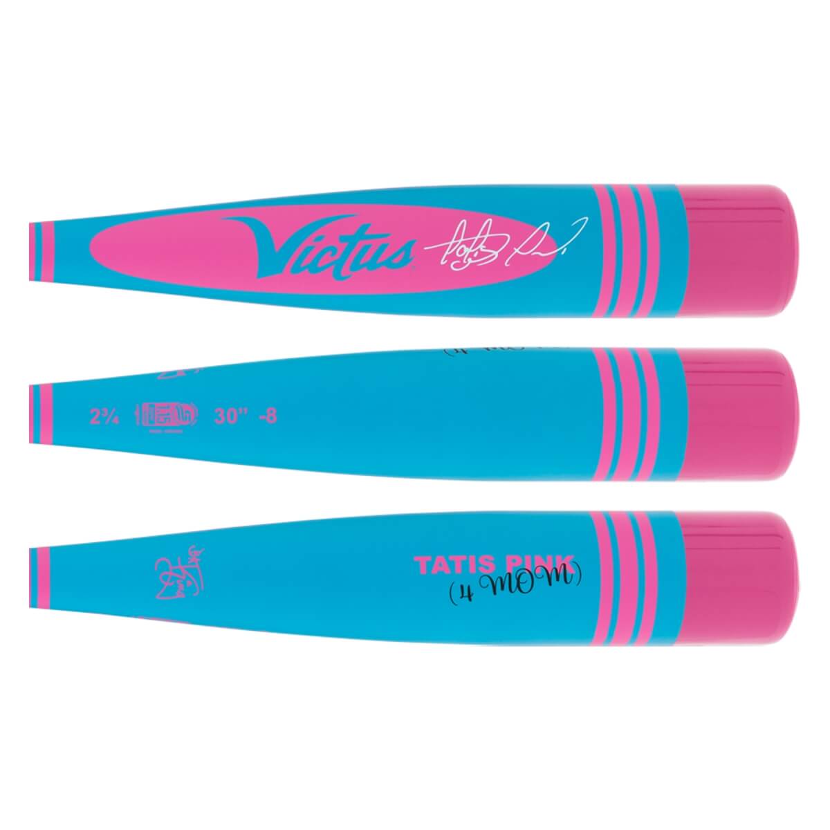 Victus Vibe Tatis Pink Pro-Crayon -8 USSSA Baseball Bat: VSVIB8C-FT: Image #456638