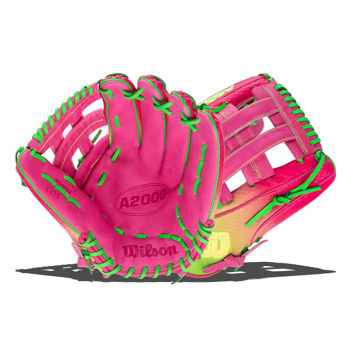 Wilson A2000 1777 Omaha Cherry Limeade 12.75" Baseball Glove: WBW1040831275: Image #462043