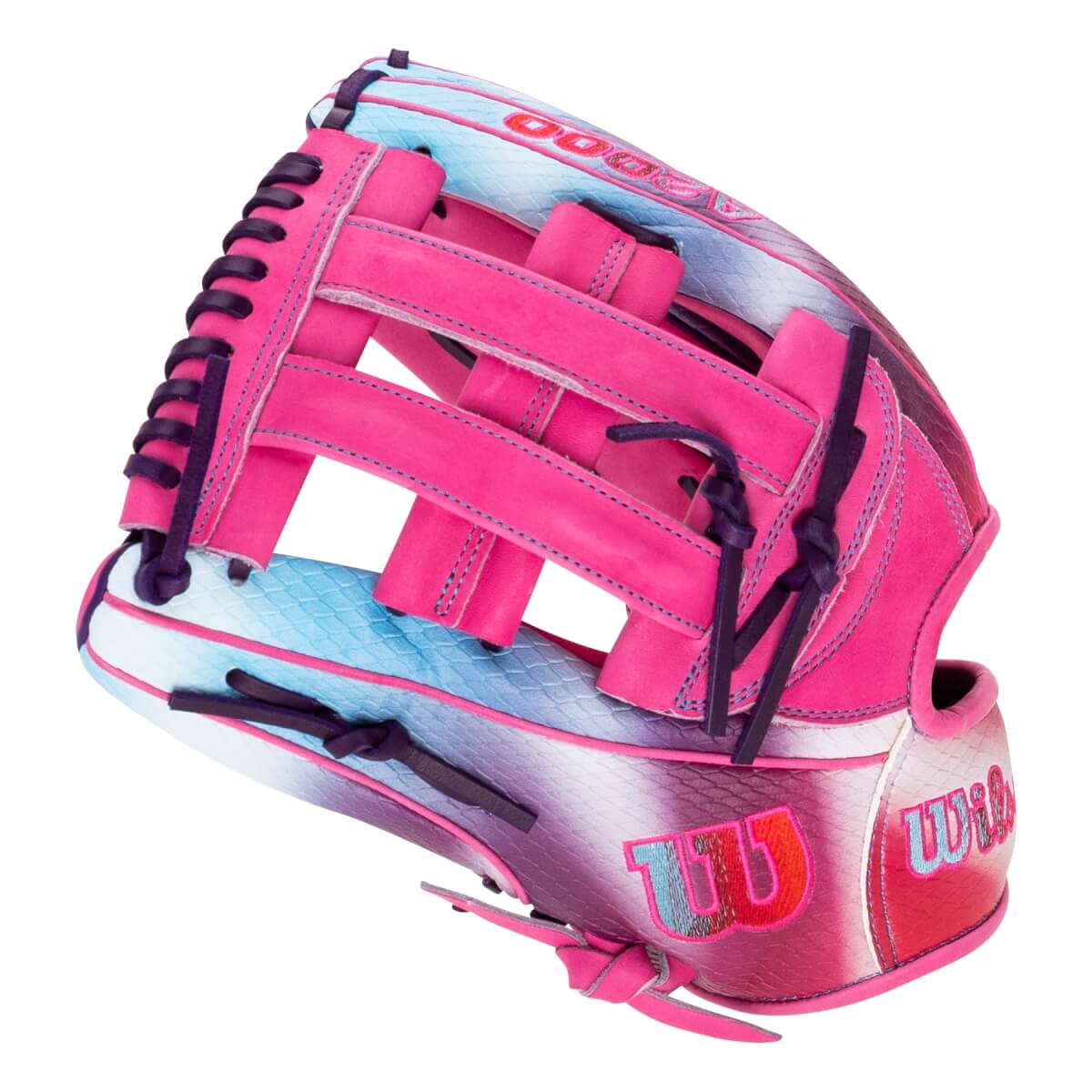 Wilson A2000 1777 Raspberry Clouds 12.75" Baseball Glove: WBW1042601275: Image #463901