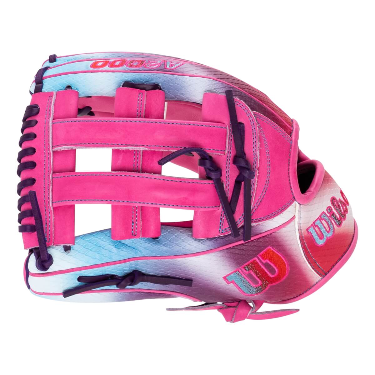 Wilson A2000 1777 Raspberry Clouds 12.75" Baseball Glove: WBW1042601275: Image #463902