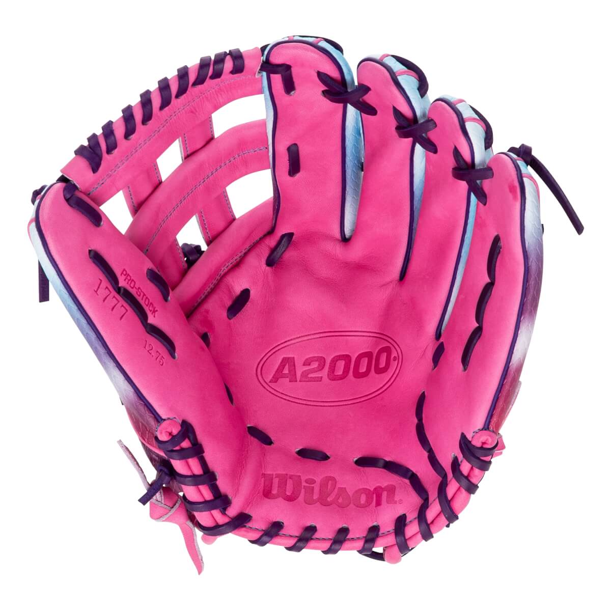 Wilson A2000 1777 Raspberry Clouds 12.75" Baseball Glove: WBW1042601275: Image #463869