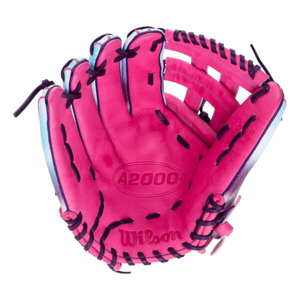 Wilson A2000 1777 Raspberry Clouds 12.75" Baseball Glove: WBW1042601275: Image #463900