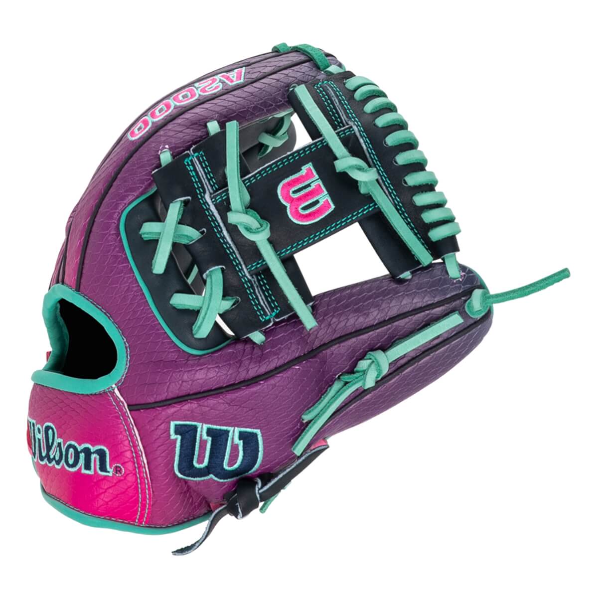 Wilson A2000 1786 Omaha Grape Flamingo 11.5" Baseball Glove: WBW104085115: Image #462053