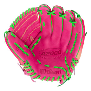 Wilson A2000 B2 Omaha Cherry Limeade 12" Baseball Glove: WBW10408112: Image #462091