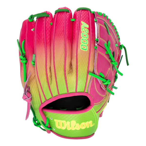 Wilson A2000 B2 Omaha Cherry Limeade 12" Baseball Glove: WBW10408112: Image #462096